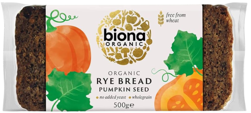 Ruginė duona su moliūgų sėklomis – Biona, 500 g
