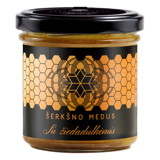 Medus ir žiedadulkės – Šerkšno medus, 200 g