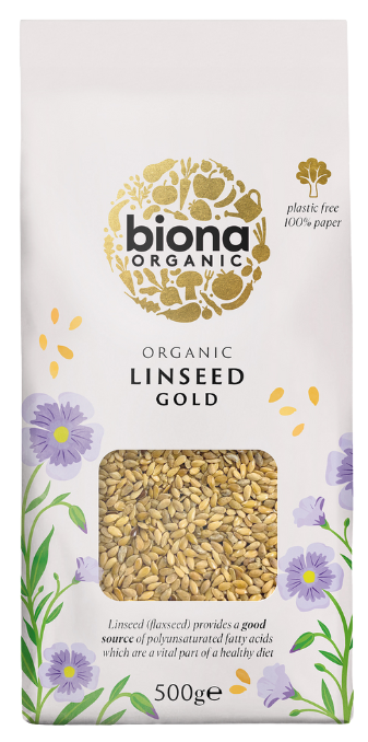 Ekologiški auksinių linų sėmenys – Biona, 500 g