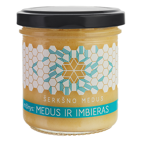 Medus ir imbieras – Šerkšno medus, 200 g