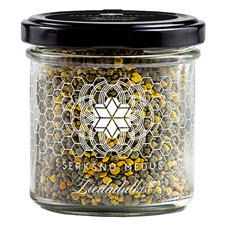 Žiedadulkės – Šerkšno medus, 200 g (100 g gryno svorio)
