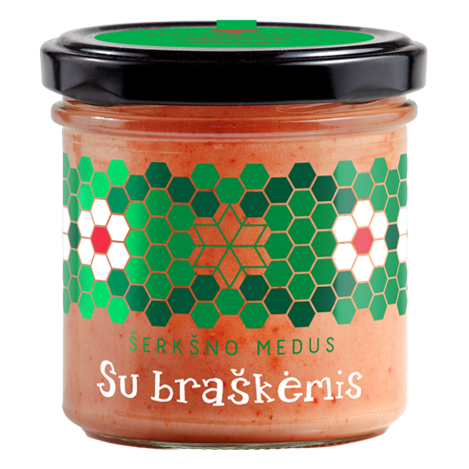 Medus ir braškės – Šerkšno medus, 200 g