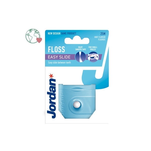 EASY SLIDE FRESH, dantų siūlas su dantų pasta, 25 m – Jordan, 1 vnt