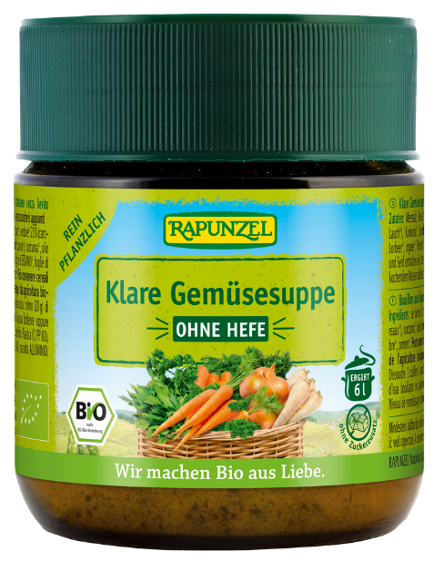 Ekologiškas daržovių sultinys be mielių – Rapunzel, 120 g