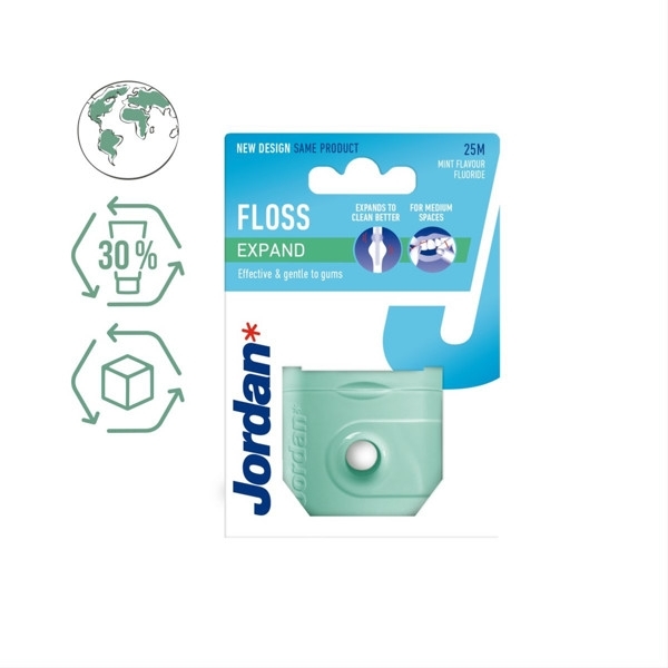 EXPAND FRESH, dantų siūlas, 25 m – Jordan, 1 vnt