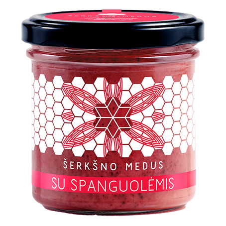 Medus ir spanguolės – Šerkšno medus, 200 g