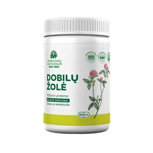Dobilų žolė, menopauzei – Švenčionių vaistažolių fabrikas, 60 vnt