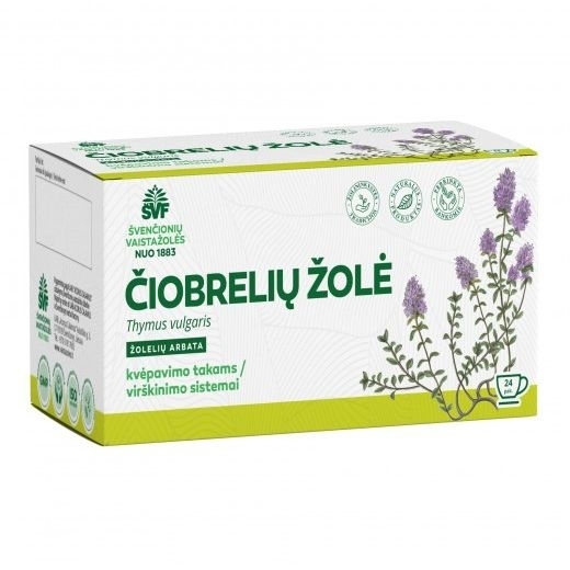 Čiobrelių žolė – Švenčionių vaistažolių fabrikas, 24 pakelių