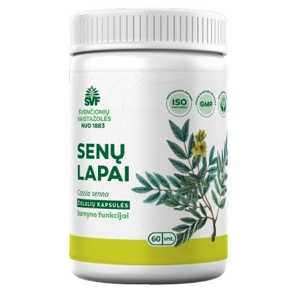 Senų lapai žarnynui – Švenčionių vaistažolių fabrikas, 60 vnt.