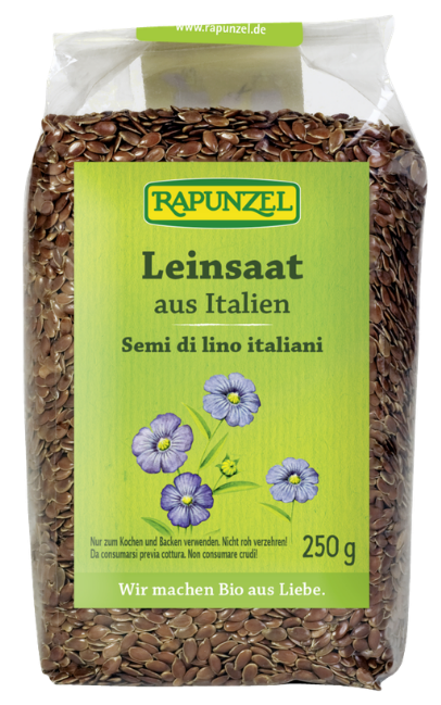 Ekologiški rudieji linų sėmenys – Rapunzel, 250 g