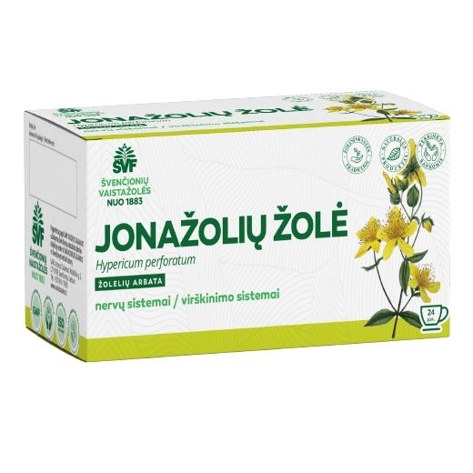 Jonažolių žolė – Švenčionių vaistažolių fabrikas, 24 pakelių
