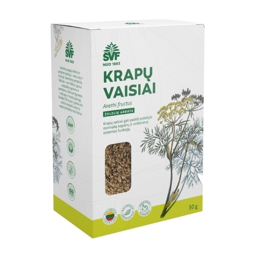 Krapų vaisiai, žolelių arbata – Švenčionių vaistažolių fabrikas, 50 g