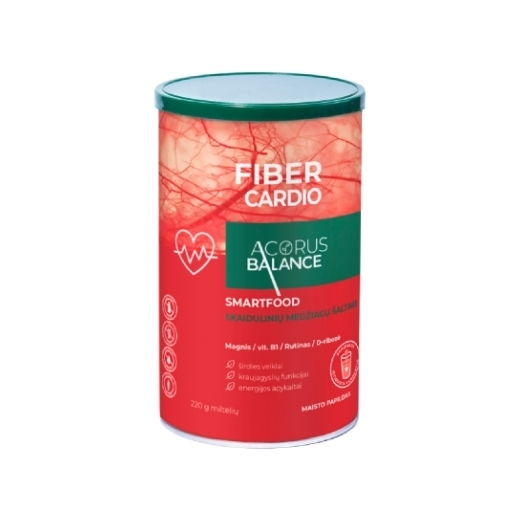 Skaidulos, Fiber Cardio - Acorus Balance, 220 g.