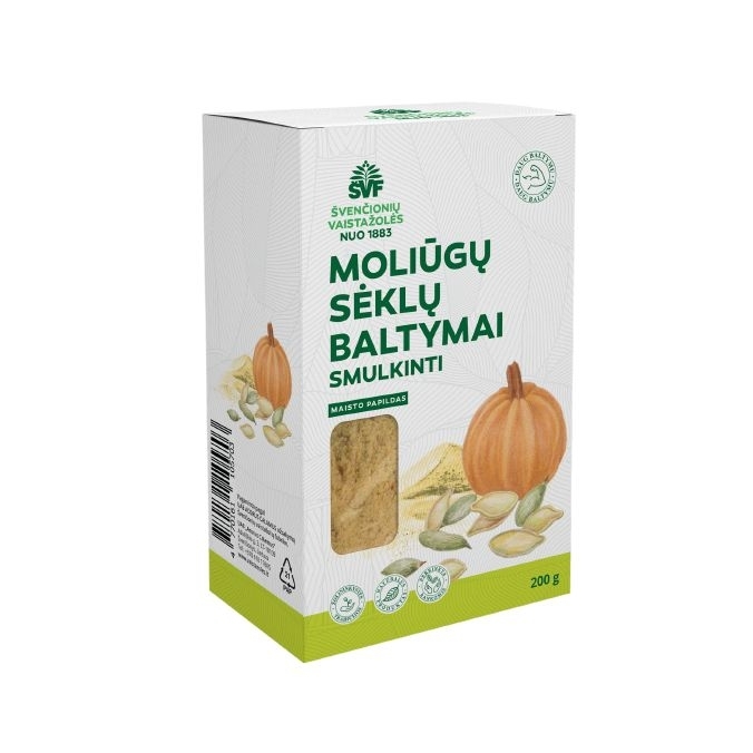 Moliūgų sėklų baltymai, raumenims ir kaulams – Švenčionių vaistažolių fabrikas, 200 g