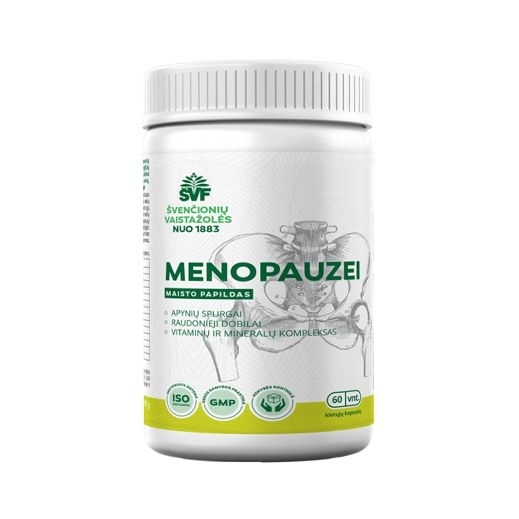 Menopauzei – Švenčionių vaistažolių fabrikas, 60 kaps.