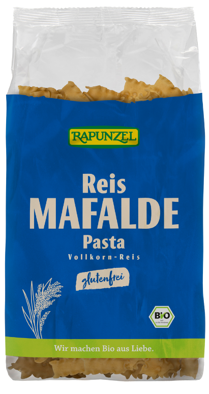 Ekologiški pilno grūdo ryžių makaronai MAFALDE – Rapunzel, 250 g