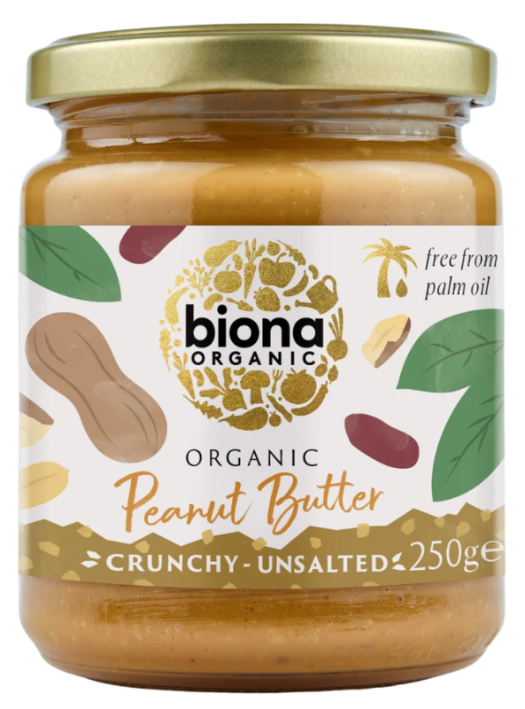 Ekologiškas traškus žemės riešutų kremas – Biona, 500 g