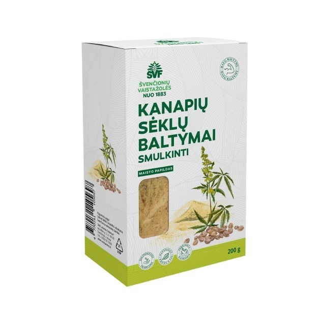 Kanapių sėklų baltymai – Švenčionių vaistažolių fabrikas, 200 g.