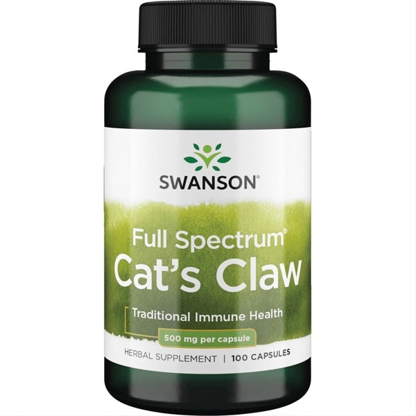 UNA DE GATO (GAURUOTOJI UNKARIJA), 500 mg – SWANSON, 100 kapsulių