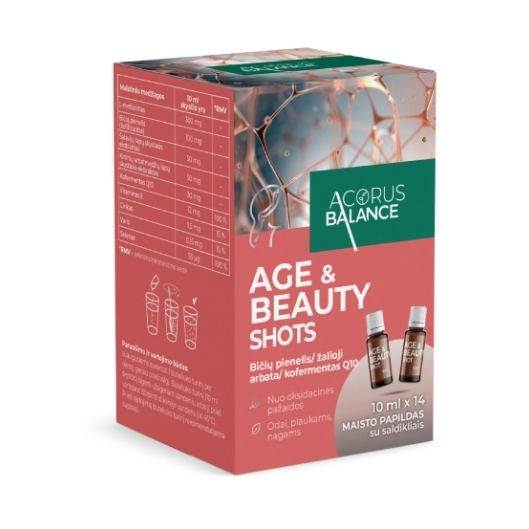 Age & beauty shots, odai, plaukams, nagams - Acorus Balance, 14 vnt.