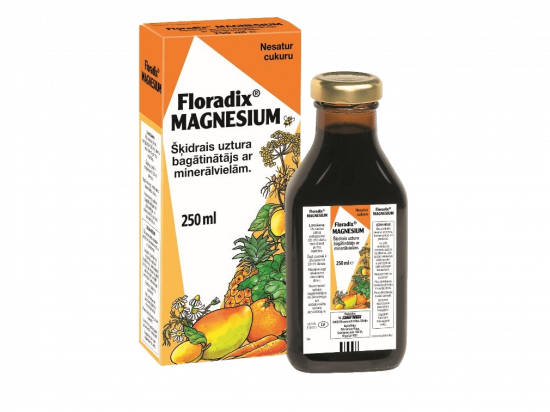 Skysta magnio formulė - Floradix Magnesium, 250ml