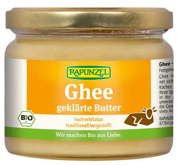 Ekologiškas lydytas sviestas „Ghee“ – Rapunzel, 250 g