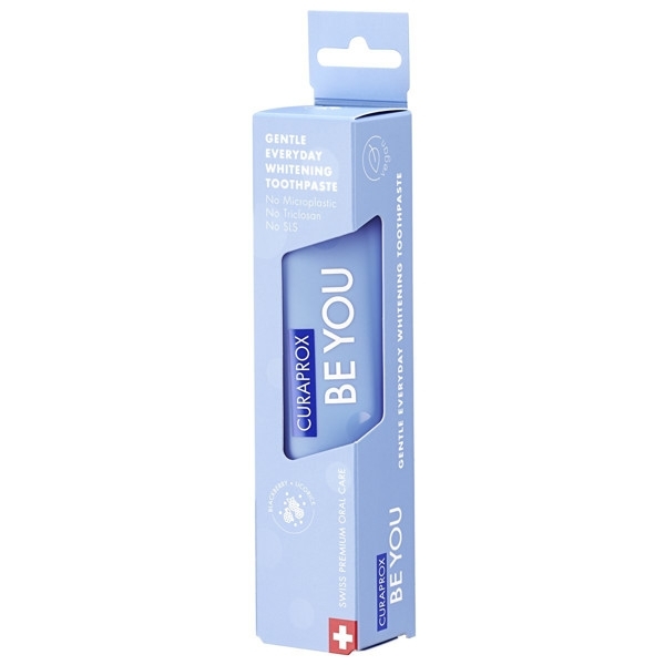 Natūraliai balinanti kasdienė dantų pasta, gervuogių, saldymedžio ir mėtų skonio – Curaprox, 60 ml