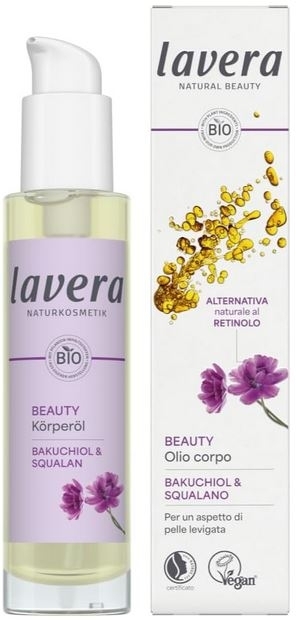 Kūno aliejus Lavera Beauty su Bakučioliu – Lavera, 100ml