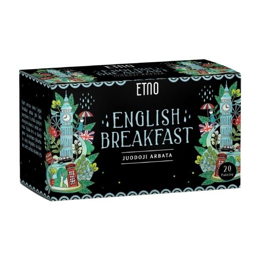 Juodoji arbata, English breakfast – ETNO, 20 pakelių