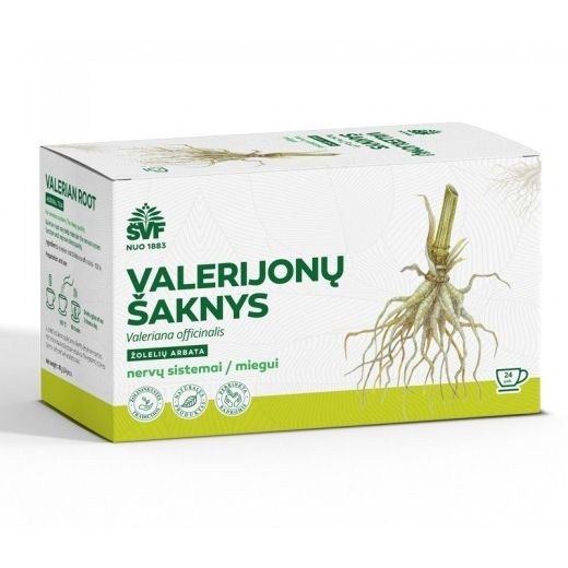 Valerijonų šaknys – Švenčionių vaistažolių fabrikas, 24 pakelių