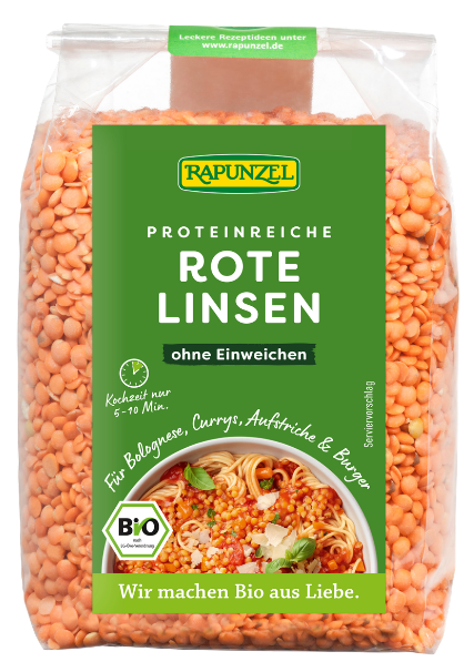 Raudonieji lęšiai – Rapunzel, 500 g