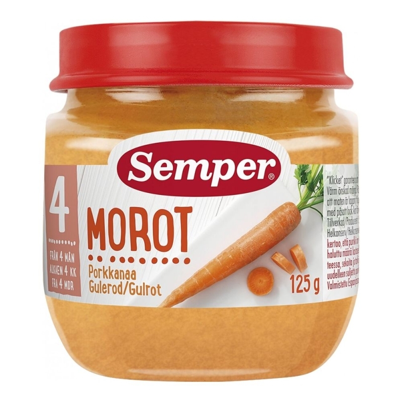 Morkų tyrė, 4mėn – SEMPER, 125g