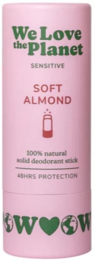 Pieštukinis dezodorantas SOFT ALMOND (SENSITIVE) WLTP – We Love The Planet, 40g