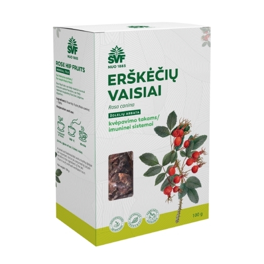 Erškėčių vaisiai, žolelių arbata – Švenčionių vaistažolių fabrikas, 100 g