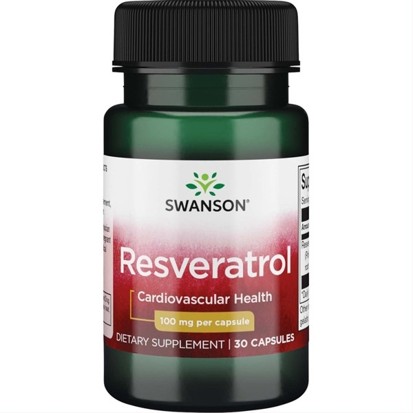 RESVERATROL, 100 mg – SWANSON, 30 kapsulių
