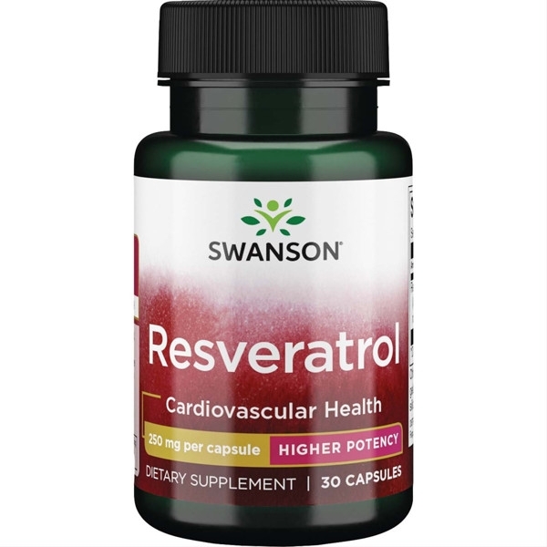 RESVERATROL, 250 mg – SWANSON, 30 kapsulių