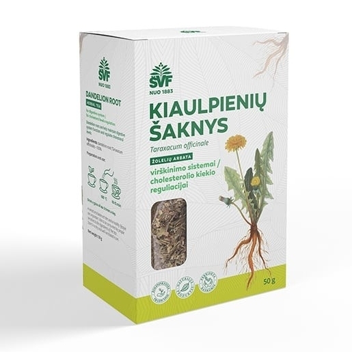 Kiaulpienių šaknys, žolelių arbata – Švenčionių vaistažolių fabrikas, 50 g