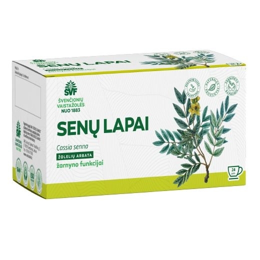 Senų lapai, žolelių arbata – Švenčionių vaistažolių fabrikas, 24 pakelių