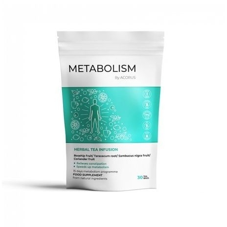 Metabolism, arbata – Acorus, 30 pakelių