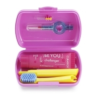 TRAVEL SET, kelioninis rinkinys, rožinis – Curaprox