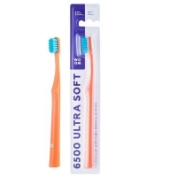 6500 ULTRA SOFT, labai minkštas dantų šepetėlis – WOOM, 1 vnt