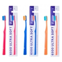 6500 ULTRA SOFT, labai minkštas dantų šepetėlis – WOOM, 1 vnt