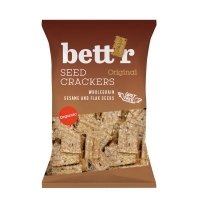 Ekologiški pilno grūdo krekeriai – Bett'r, 150g