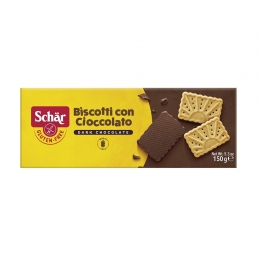 Sausainiai su šokoladu - Schar Biscotti con Cioccolato, 150 g