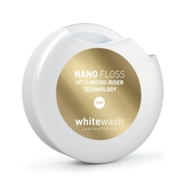 NANO FLOSS, išsiplečiantis tarpdančių siūlas, 25m – WhiteWash, 1 vnt