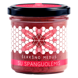 Medus ir spanguolės – Šerkšno medus, 200 g