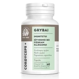 Cordyceps+ grybai, imunitetui – Švenčionių vaistažolės, 60 vnt.