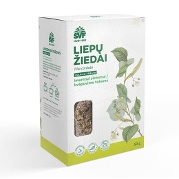 Liepų žiedai, žolelių arbata – Švenčionių vaistažolių fabrikas, 50 g