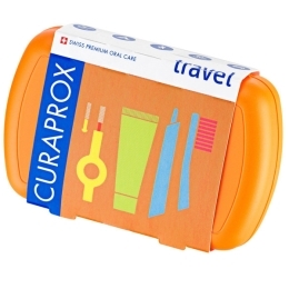 TRAVEL SET, kelioninis rinkinys, oranžinis – Curaprox