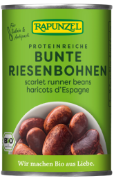 ekologiškos konservuotos pupelės „Scarlet Runner Beans“ – Rapunzel, 400 g